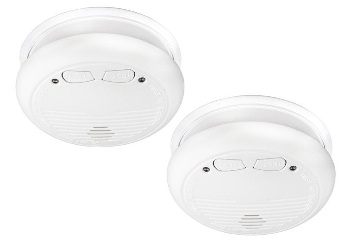 2 detector smoke detector wireless buzzer 9vdc 433mhz radio fire alarm hf fire alarm detection fire detection smoke detection ko