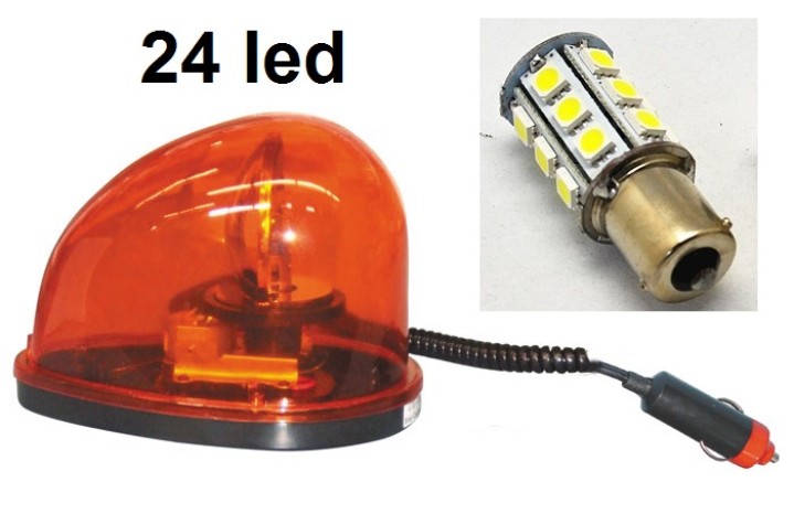 Girofaro magnetico 12vcc 10w ambra forma di goccia dl185 girofari elettrici magnetici colore ambra jr international - 1