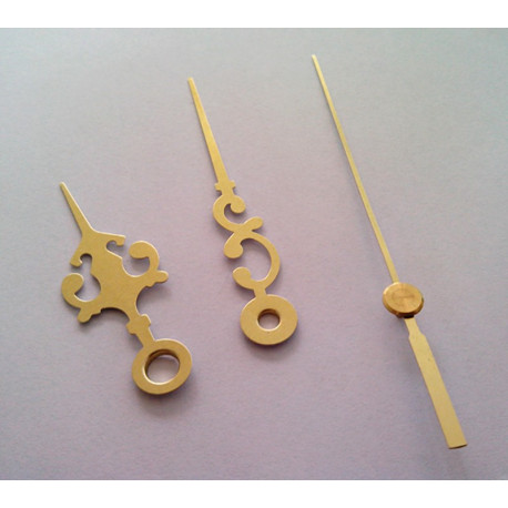 Aiguilles de rechange dorées 5cm 6.8cm pour mecanisme horloge quartz