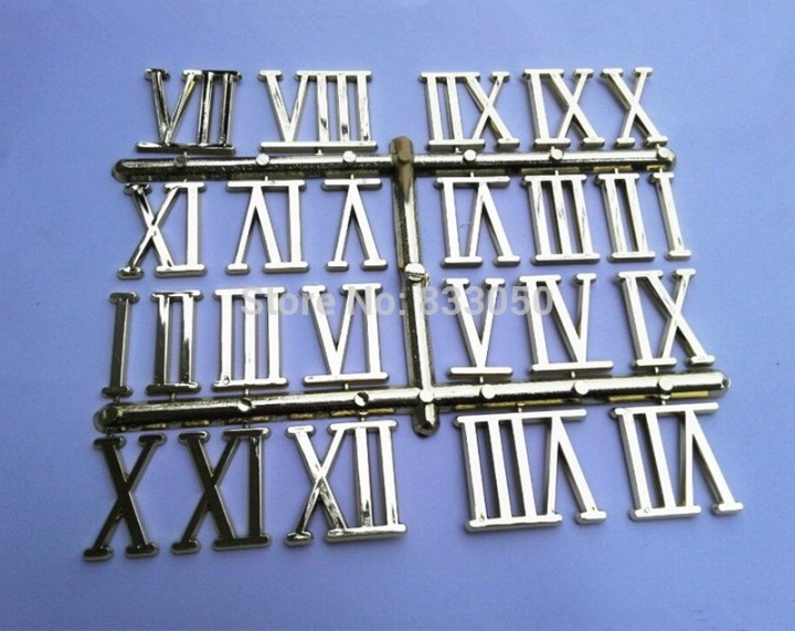 Lot 12 römische Zahlen für Quartz Wall Clock jr international - 5