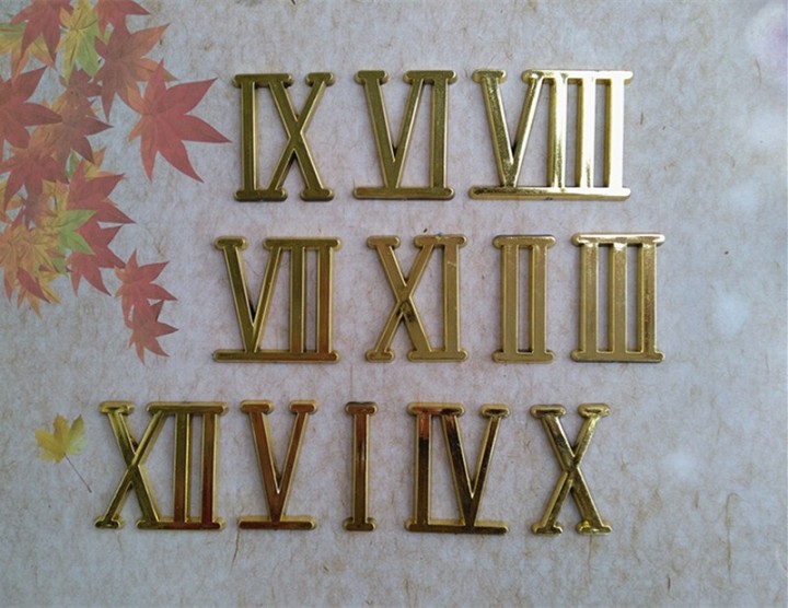 Lot 12 römische Zahlen für Quartz Wall Clock jr international - 6