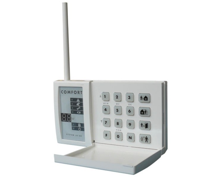 Teclado alarma electronico inalambrico profesional 30 100m 433.92mhz para centrales alarmas inalambricas ja60k ja65k jablotron -