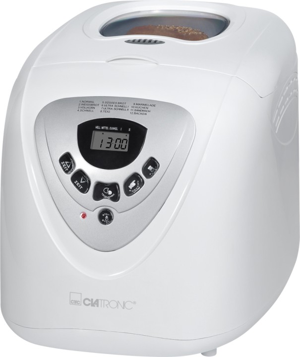 Máquina automática de pan 2 litros 12 programas de diques amasando pan cocción removible konig - 1