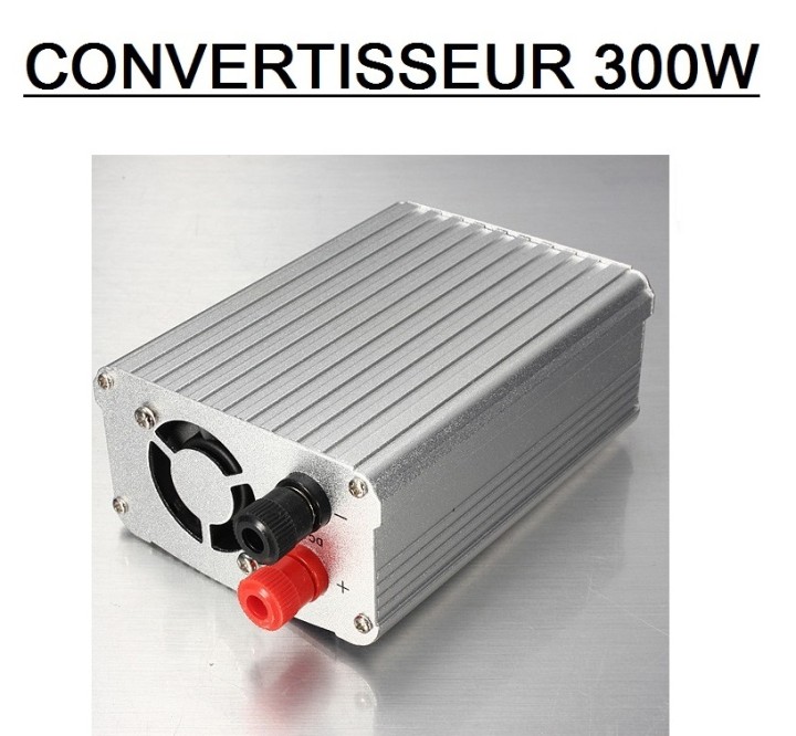 12v a 220v 300w convertidor de 600w pico usb pinzas de cocodrilo conector y adaptador universal jr international - 1