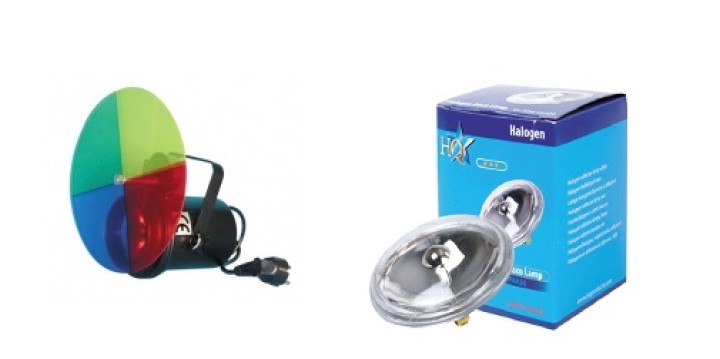 Fahren Sie 220 Projektor PAR36 Leuchten Spiel + 6V 30W Glühbirne Ort showtec - 1