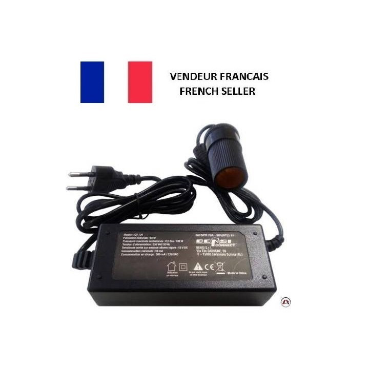 Car Power Adapter AC 110v-220v Per sigaretta di CC 12v 5a 60w accendisigari Inverter Adapter tristar - 1