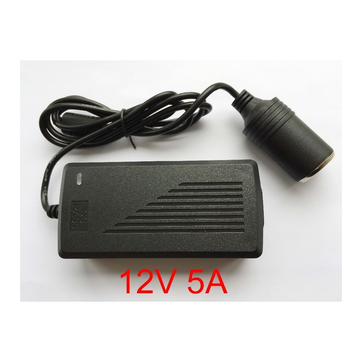 Car Power Adapter AC 110v-220v Per sigaretta di CC 12v 5a 60w accendisigari Inverter Adapter jr international - 1