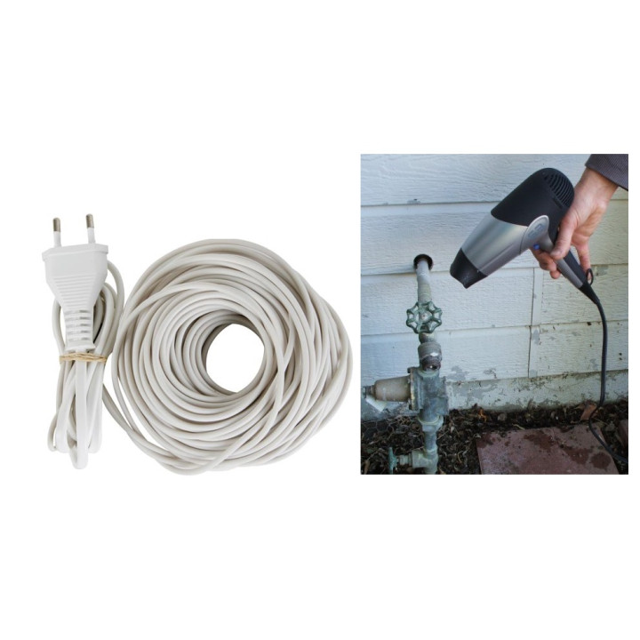 Cavo elettrico cavo scaldante antigelo sistema 2 x 6m  12m 120-0 freddo gel tubo termostato tubo jr international - 1