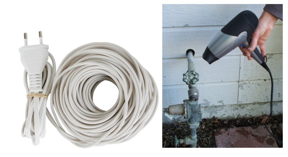 Cavo elettrico cavo scaldante antigelo sistema 2 x 6m  12m 120-0 freddo gel tubo termostato tubo jr international - 1