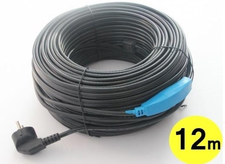 Anticongelante cable eléctrico cable de 14m shpt-12m tubo de calefacción con termostato manguera de agua jr international - 1
