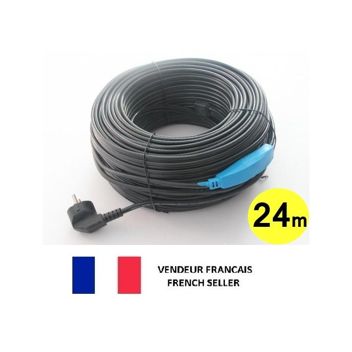 Frostschutz elektroheizung kabel 24m shpt-24m rohr mit wasserschlauch thermostat jr international - 1
