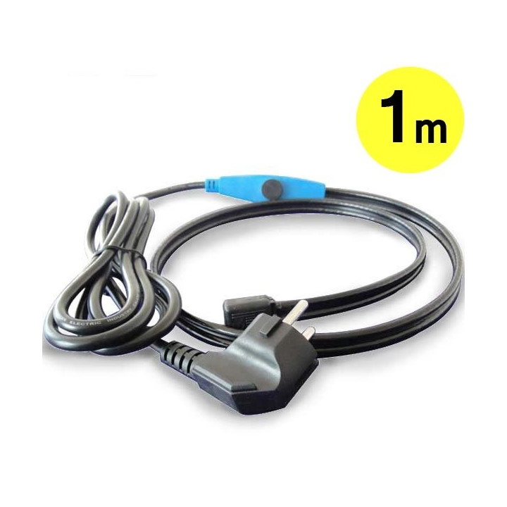 Antifreeze electric heating cable cord 1m shpt-1m pipe frost protection with water hose thermostat jr international - 1