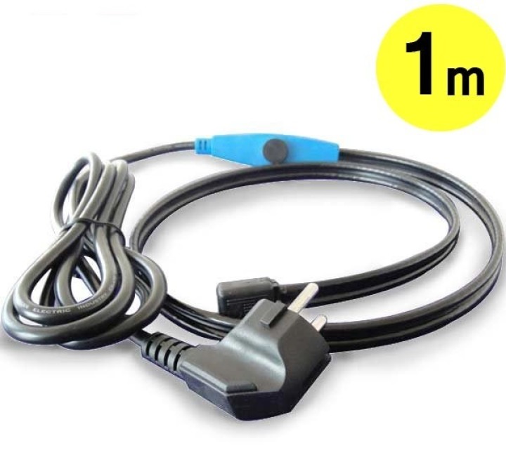 Antifreeze electric heating cable cord 1m shpt-1m pipe frost protection with water hose thermostat jr international - 1