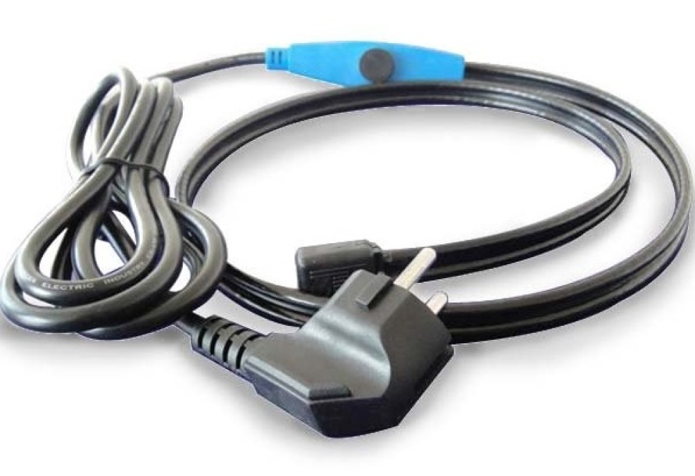 Antifreeze electric heating cable cord 2m shpt-2m pipe frost protection with water hose thermostat jr international - 2