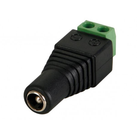 5.5 x 2.5mm DC plug female to screw connection 1pcs jr international - 1