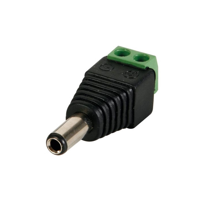 5.5 x 2.1mm DC plug to male connection screws 1 pcs CD022 jr international - 1