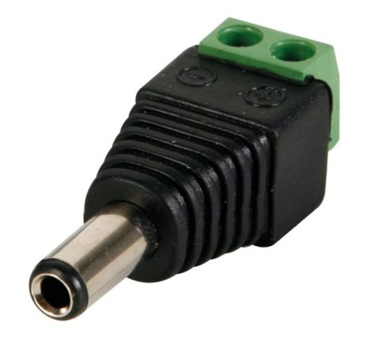 5,5 x 2,1 millimetri maschio CC per viti di connessione maschio 1 pezzo CD022 jr international - 1