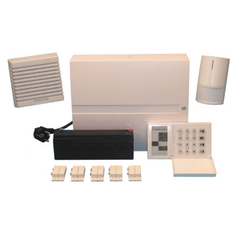 Pack evolutionary wired wireless keyboard + battery + central + infrared detector + siren jablotron - 1