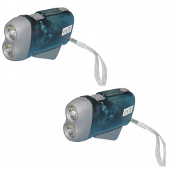2 X 2 led dynamo taschenlampe ohne batterie aufladen etwas druck innovaley jr international - 1