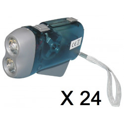 24 X 2 led linterna dinamo sin carga de la batería un poco de presión innovaley jr international - 1