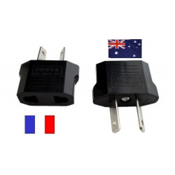 2 pcs us eu to australia ac power travel plug adapter euro area australia china travel asia argentina, new zealand plug adapter,