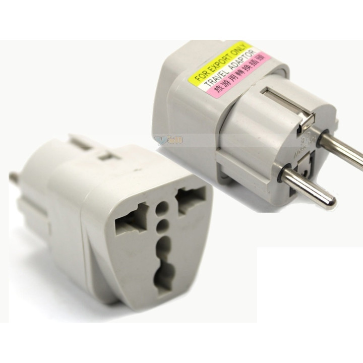 Adaptadores electricos clavija europea hacia clavija inglesa adaptadores 16a 250vca electricos convertidor jr international - 2