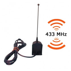 Antena 433 mhz + 3m cable coaxial para kit antena 433mhz + 3 m cable coaxial para automatismo pórtico garaje antenas cables coax