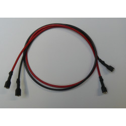 Cable de la batería con la hembra terminal hembra de 6.4mm para la batería 12V4 12v5 6V4 6v6 jr international - 2