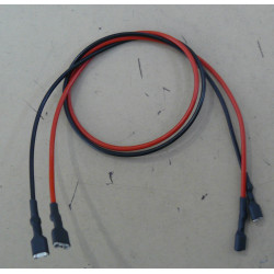 Battery cable with female 6.4mm female terminal for battery 12v4 12v5 6v4 6v6 jr international - 1