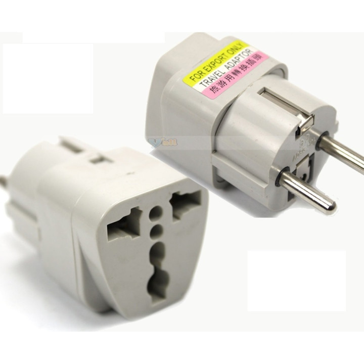 Travel adapter electric european plug to english plug adapter 1a 250vac adapter electric adapter electric jr international - 1