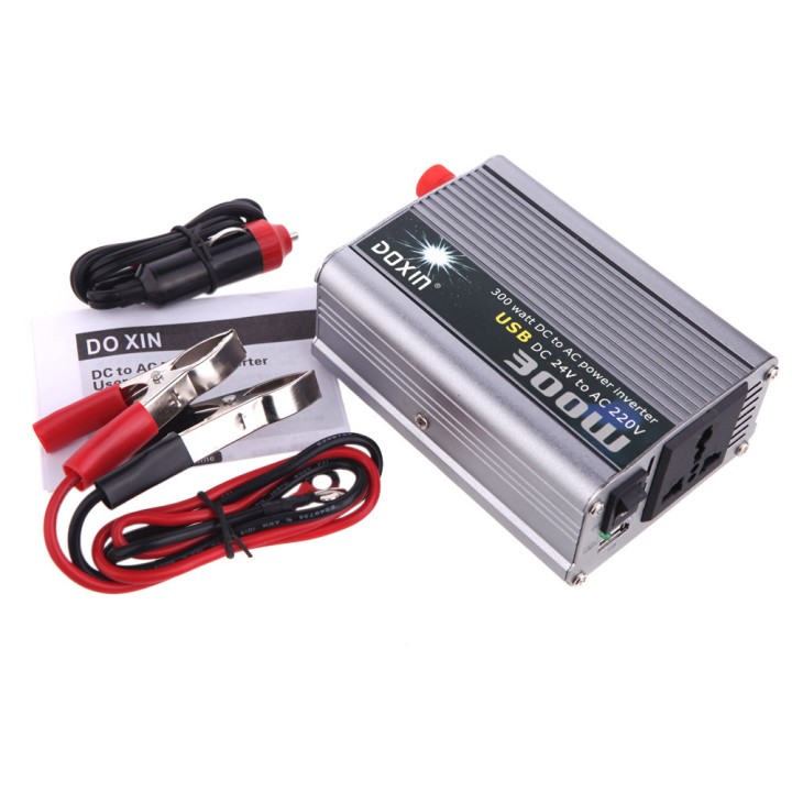 Convertitore elettronico tensione 24cc 220vca 300w 24v 210v 220v 230v 240v cambia elettrica sinusoide modificata convertitore ad