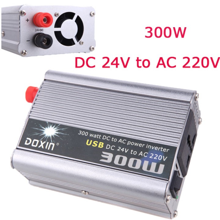 Convertidor con onda senoidal modificada 300w entrada 24vdc salida 230vac 24v 210v 220v 230v 240v arranque suave adaptador conve