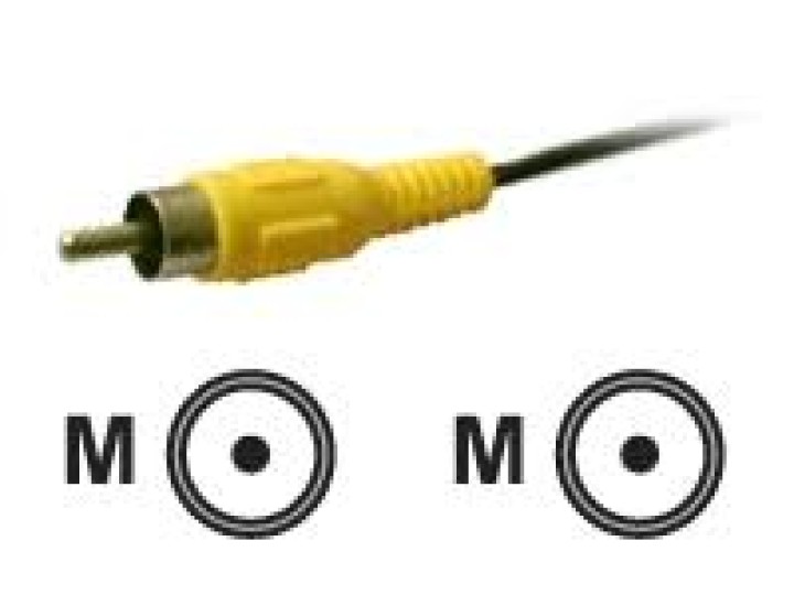 Video-Kabel 1,2 m RCA M / M männlich männlich Sicherheitsüberwachung Monitorkabel jr international - 1