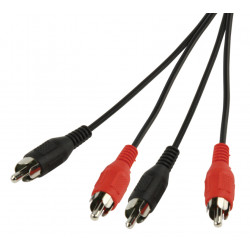 2 male rca audio cable 2 rca male ves 10 meters cable konig cable-452/10 jr international - 6
