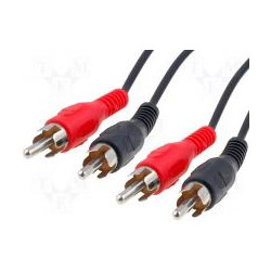 2 male rca audio cable 2 rca male ves 10 meters cable konig cable-452/10 jr international - 5