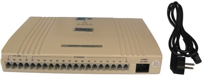 Central telefonica 4 lineas 16 aparatos analogico autocomutador telefonia pabx autocom centrales telefono 4l16p jr international