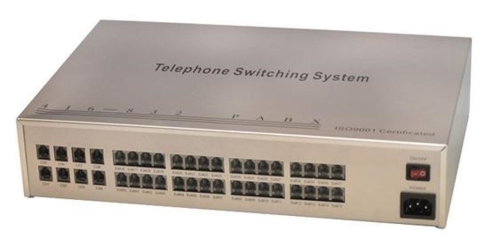 Centralino telefonico 8 linee 32 posti analogico autocommutatore telefono pabx standard autocom jr international - 1