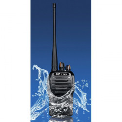 Radio portatile walkie talkie IP66 impermeabile crt 7wp PMR 446 MHz programmabile 400-470 MHz licenza jr international - 1