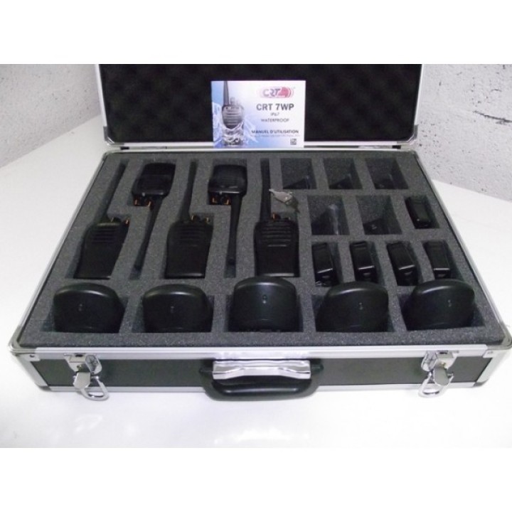 Handfunkgeräte Funksprechgerät wasserdicht ip66 crt 7wp PMR 446 MHz Programmierbare 400-470 MHz lizenziert jr international - 2