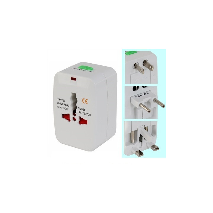 Adattatore presa elettrica viaggio 150 paesi europa america usa gran bretagna uk australia jr international - 1