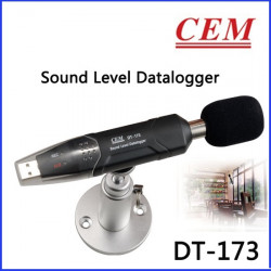 Füße auf Mikrofon Schallpegelmesser Datenlogger USB dvm173sd velleman - 6
