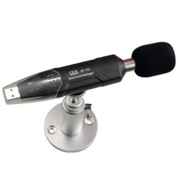 Piedi sulla suono del microfono misuratore del livello datalogger usb dvm173sd velleman - 7