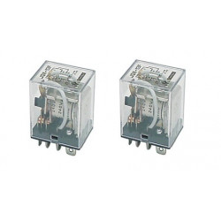 2 X Rele' 12vcc 2 contatti no nf 10a 220vca aumento potenza centrale allarme accessori allarme velleman - 1