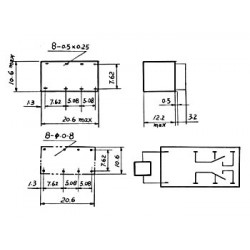 Dil Relais 6V 1a 30VDC 125vca 2 Öffner Arbeit 6Vdc vr1d062c velleman - 1