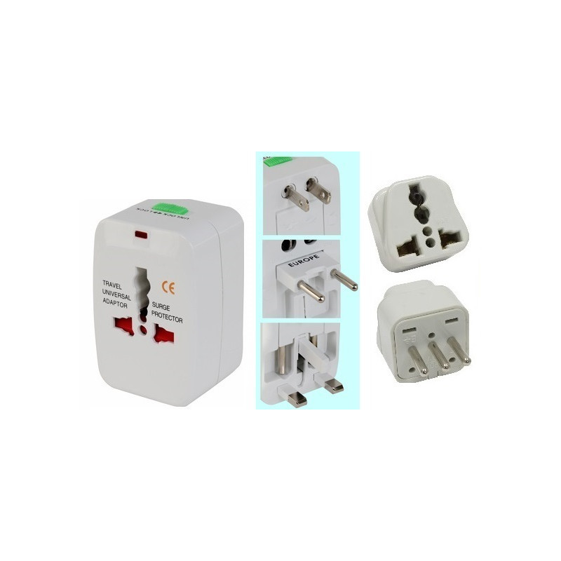 5Pc Travel Charger Wall AC Power Plug Adapter Converter US USA to EU Europe M FD