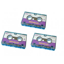Cassetta audio miniatura durata 30 minutii (3 pz.) audio cassette cassette audio registrabili cassetta audio vergine jr internat