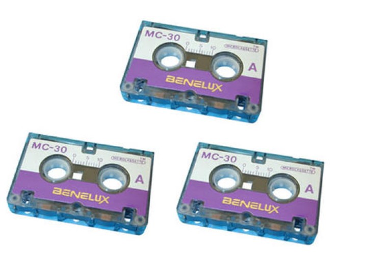 Audio tape audio microcassette, 30 minutes (3 units) miniature tape mini cassettes audio tape audio microcassette, 30 minutes (3