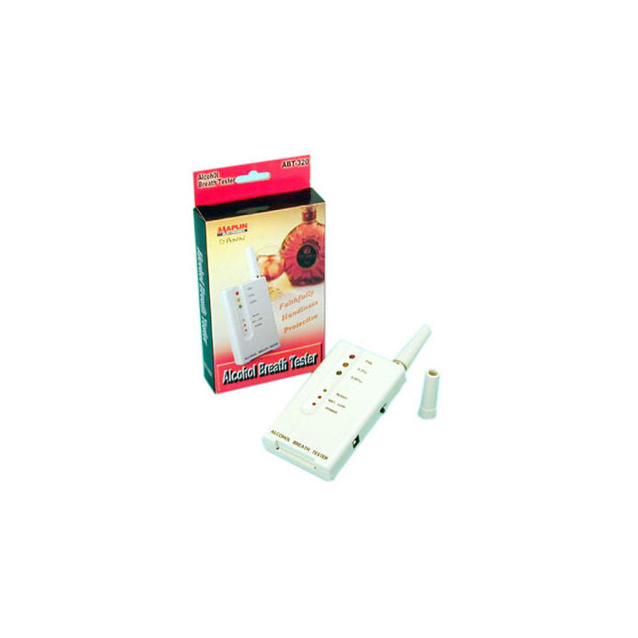 Etilometro elettronico a 6 leds alcool test alcolimetria verificatore di alcool (p9va non forn) jr international - 1