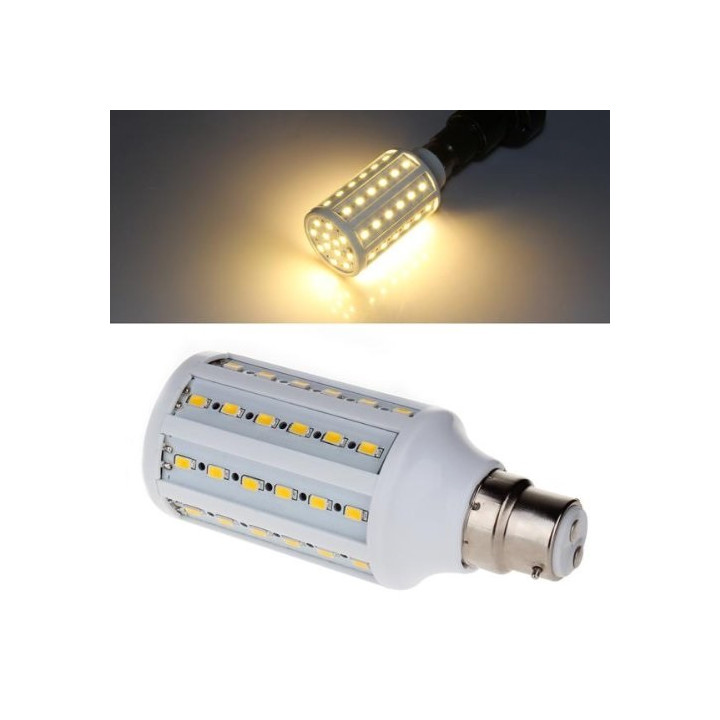 Lampadina b22 12w 220v 60 led smd 5050 360 1050 lumen bianco freddo jr international - 1