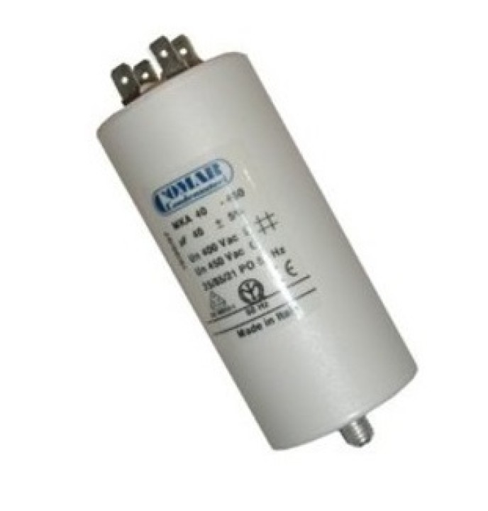Capacitor 40.uf / 450 v + earth DUCATI série 4-16-10 et 4-16-17 jr international - 1